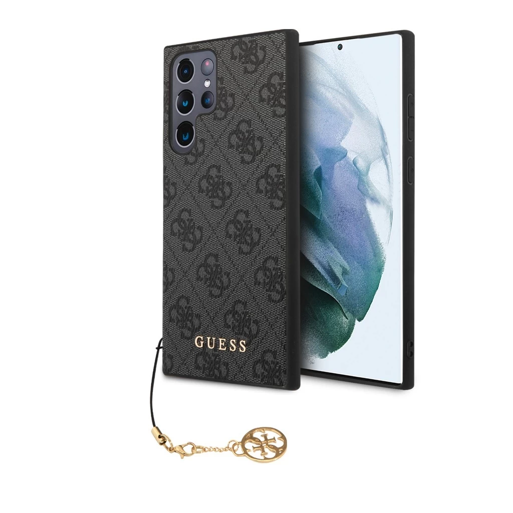 Guess 4G Charm tok Samsung Galaxy S24 Ultra készülékhez szürke