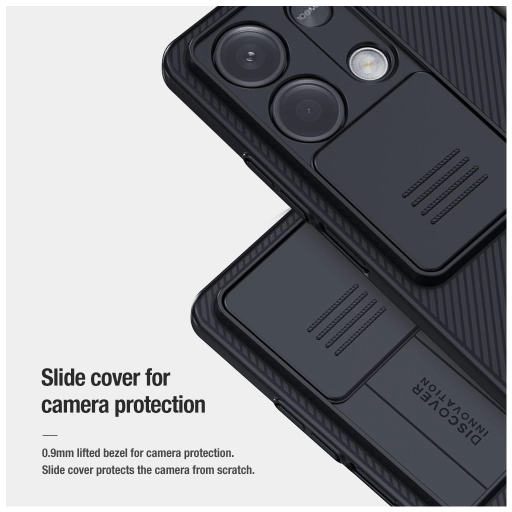 Nillkin CamShield kemény tok Xiaomi Redmi Note 13 5G készülékhez fekete