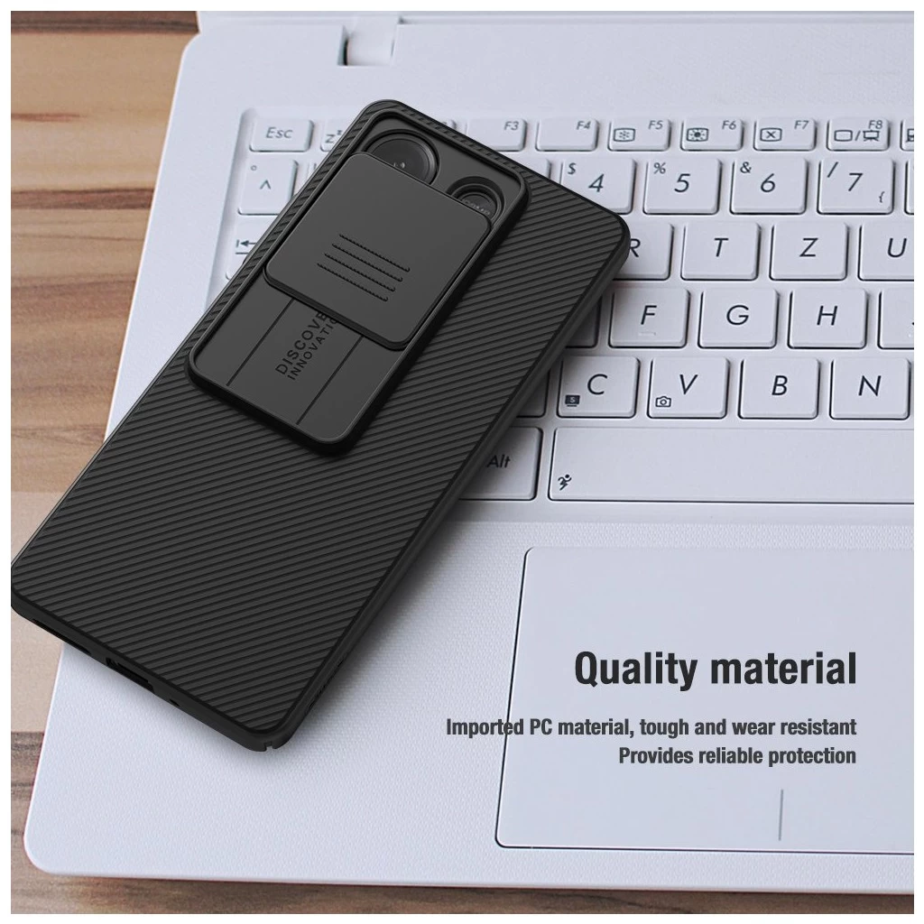 Nillkin CamShield kemény tok Xiaomi Redmi Note 13 5G készülékhez fekete