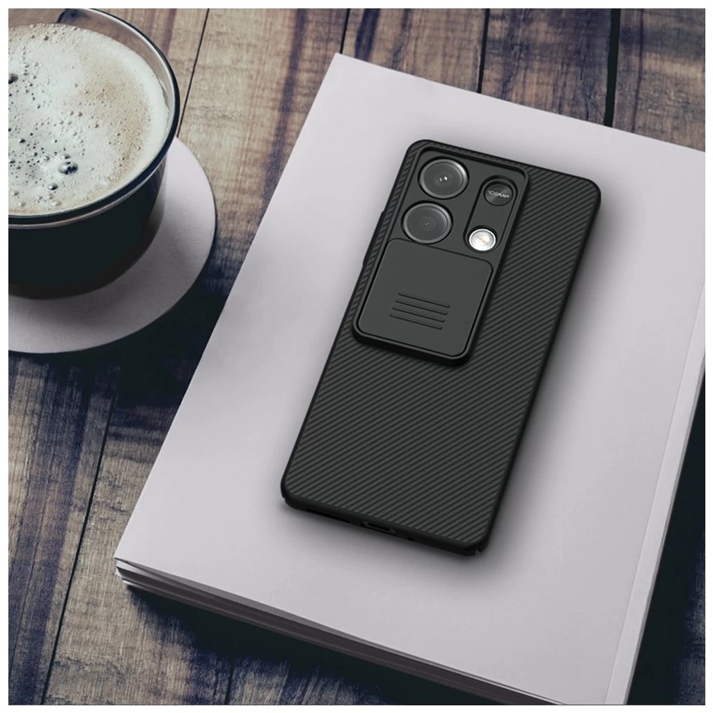 Nillkin CamShield kemény tok Xiaomi Redmi Note 13 5G készülékhez fekete