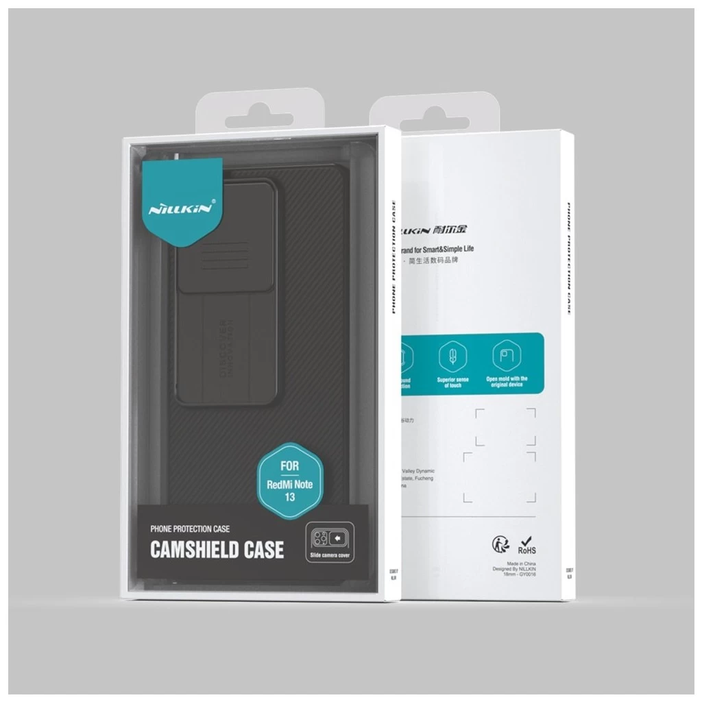 Nillkin CamShield kemény tok Xiaomi Redmi Note 13 5G készülékhez fekete