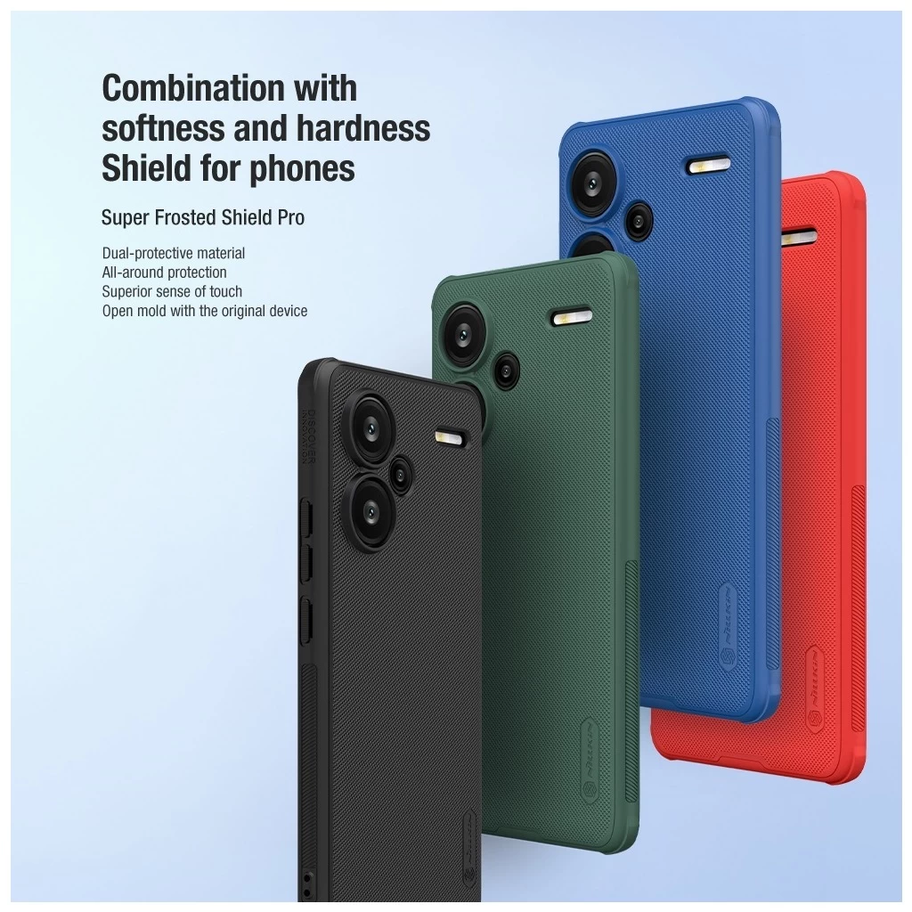 Nillkin Super Frosted PRO hátsó tok Xiaomi Redmi Note 13 Pro+ 5G készülékhez fekete