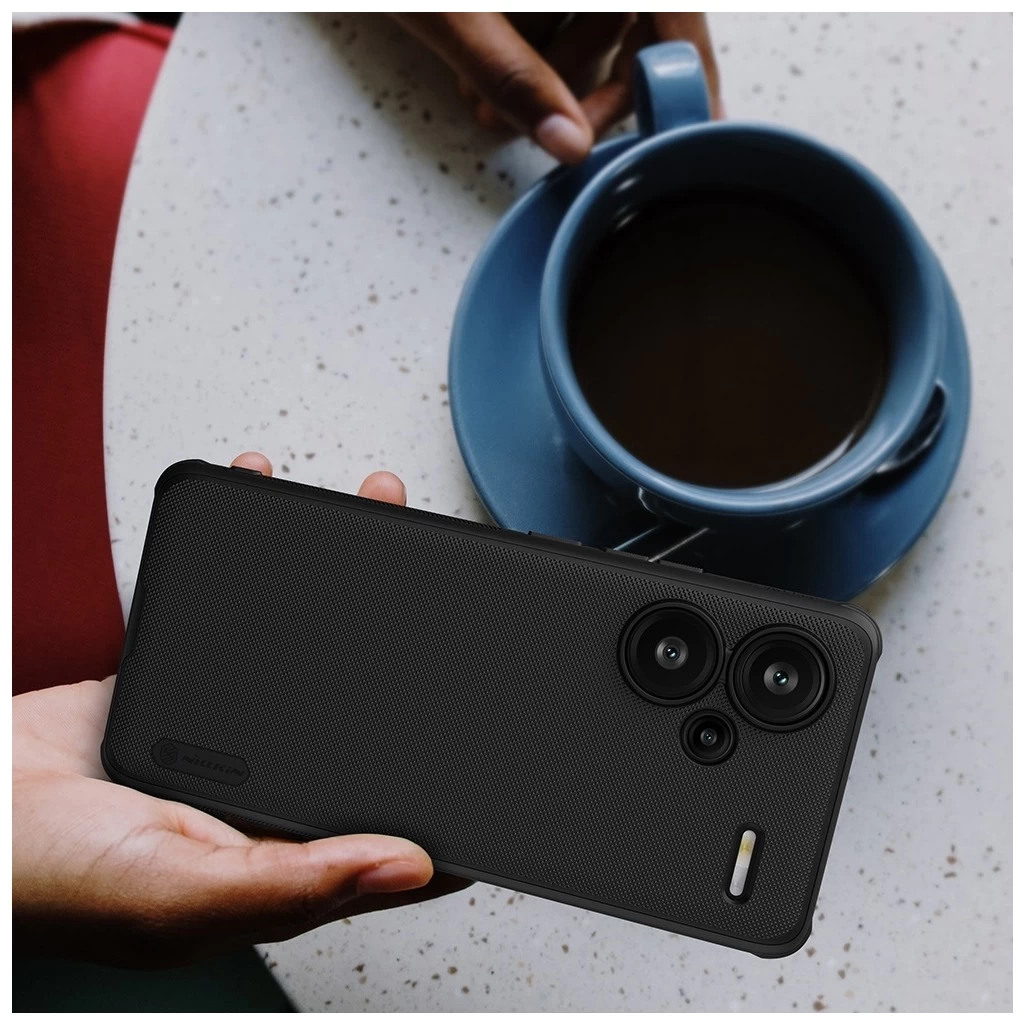 Nillkin Super Frosted PRO hátsó tok Xiaomi Redmi Note 13 Pro+ 5G készülékhez fekete