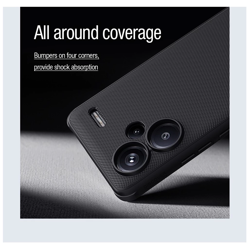 Nillkin Super Frosted PRO mágneses hátoldali tok Xiaomi Redmi Note 13 Pro+ 5G készülékhez fekete