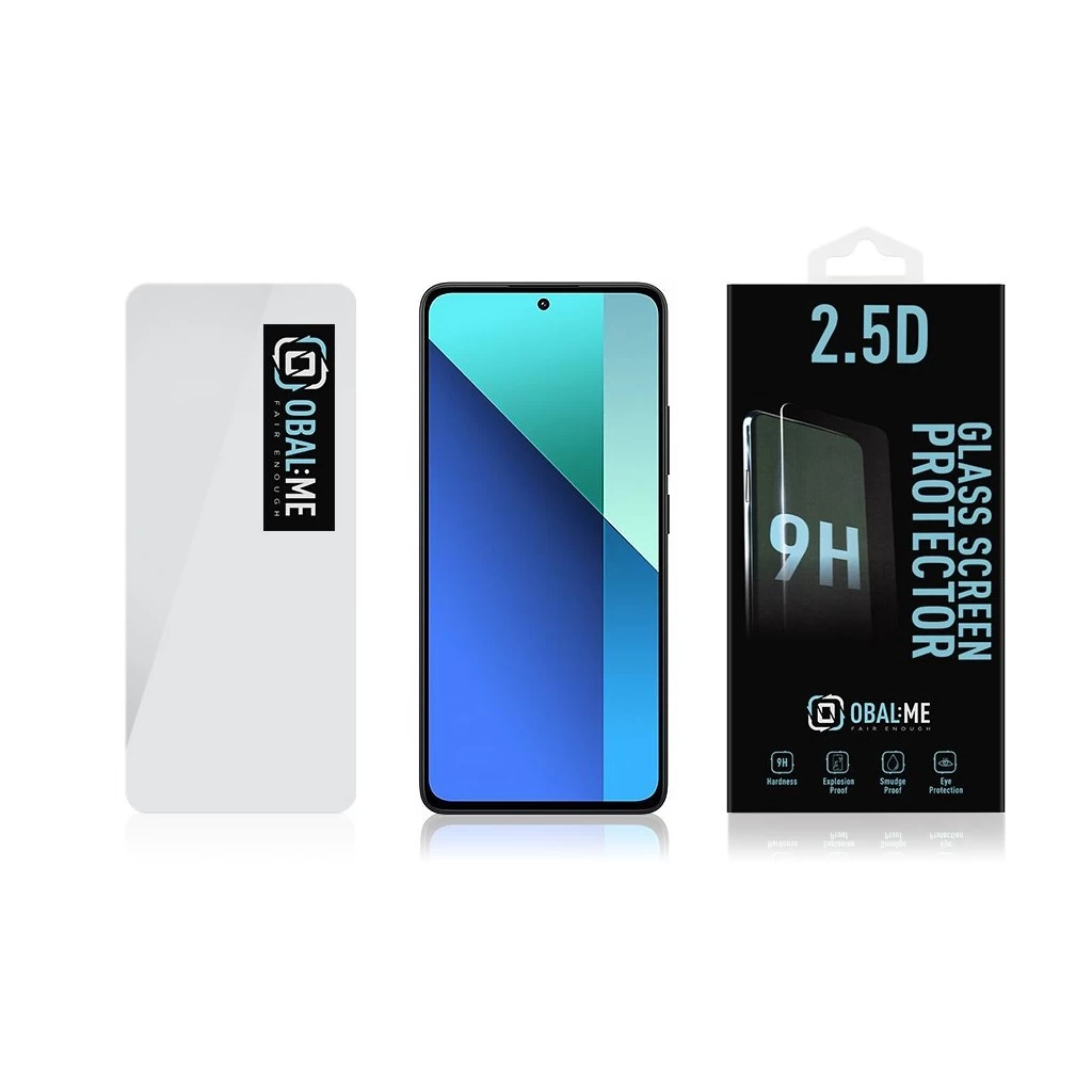 OBAL:ME 2.5D üveg kijelzővédő Xiaomi Redmi Note 13 4G/5G készülékhez Clearr