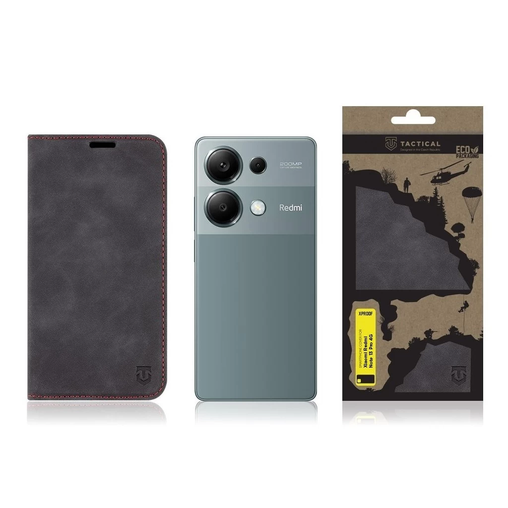 Tactical Xproof telefon tok Xiaomi Redmi Note 13 Pro 4G készülékhez Black Hawk fekete