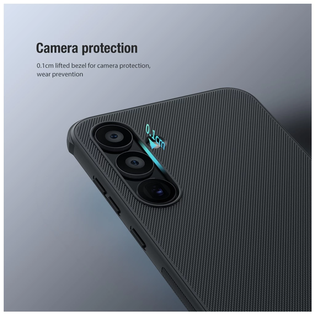 Nillkin Super Frosted PRO háttéritok Samsung Galaxy A55 5G készülékhez fekete