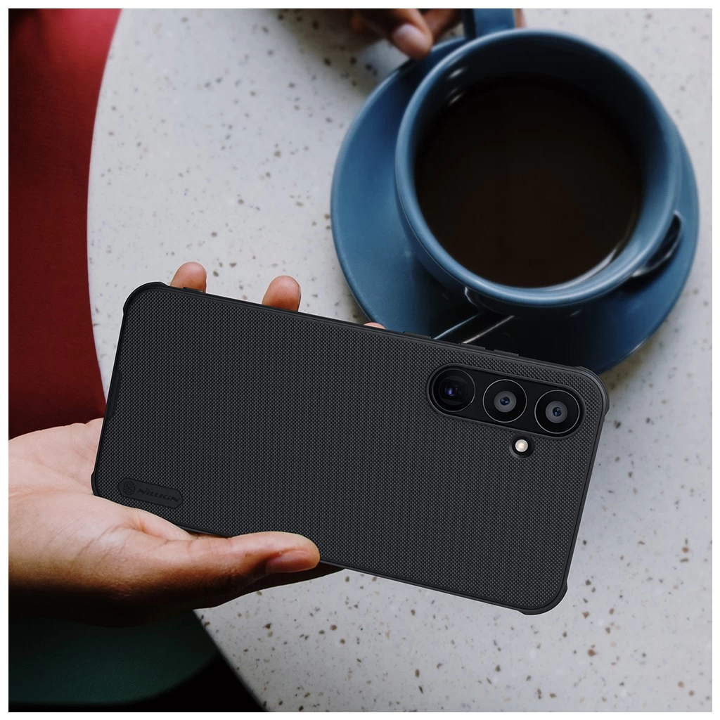 Nillkin Super Frosted PRO háttéritok Samsung Galaxy A55 5G készülékhez fekete