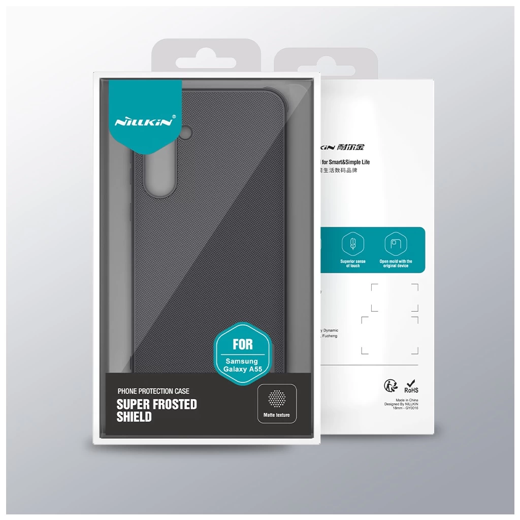 Nillkin Super Frosted PRO háttéritok Samsung Galaxy A55 5G készülékhez fekete