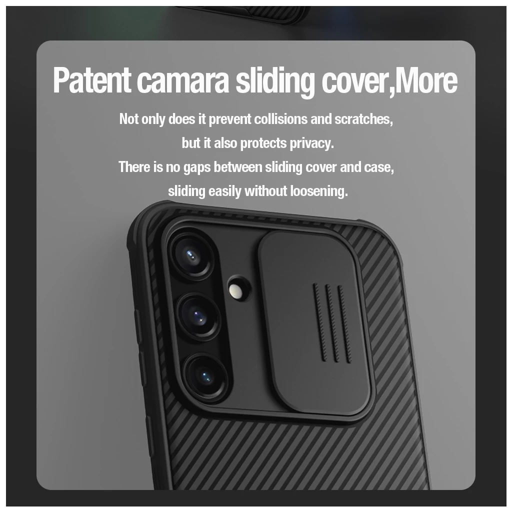 Nillkin CamShield PRO kemény tok Samsung Galaxy A35 5G készülékhez fekete