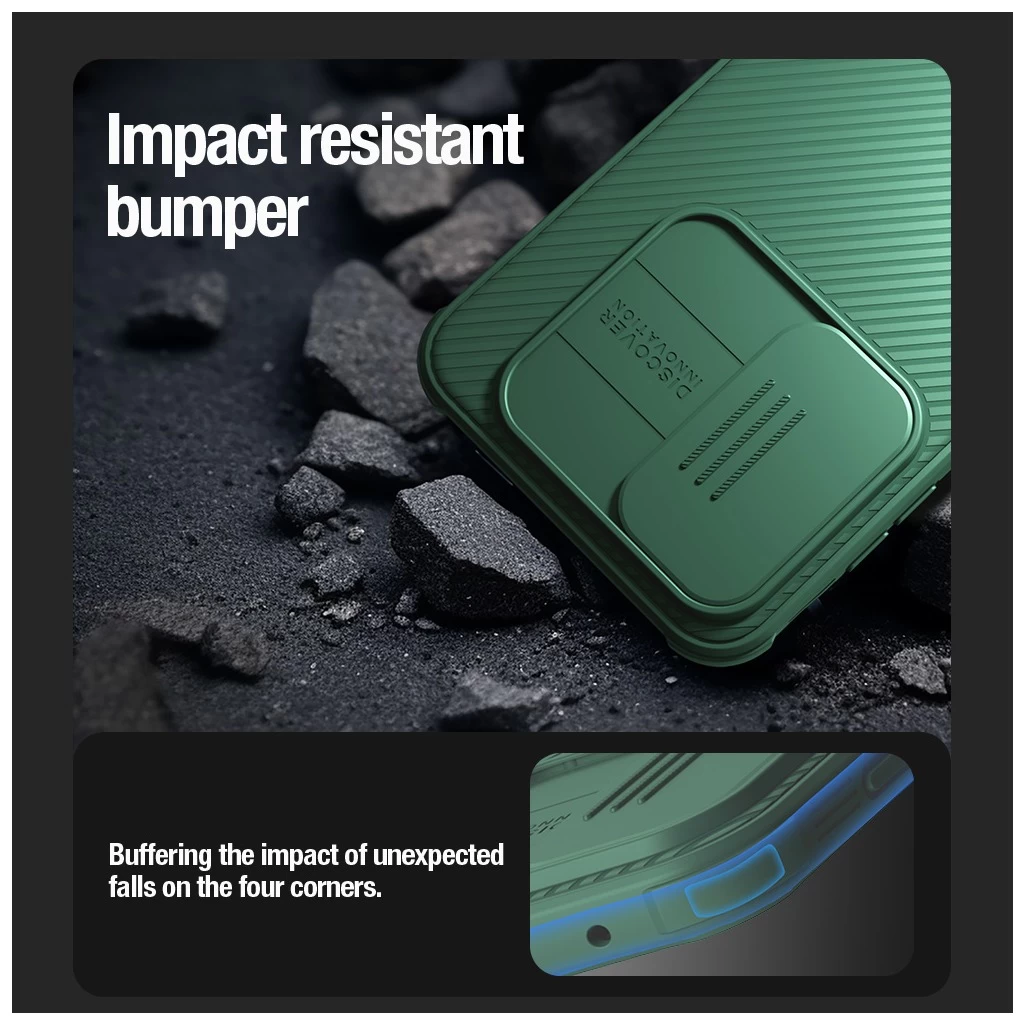 Nillkin CamShield PRO kemény tok Samsung Galaxy A35 5G készülékhez fekete