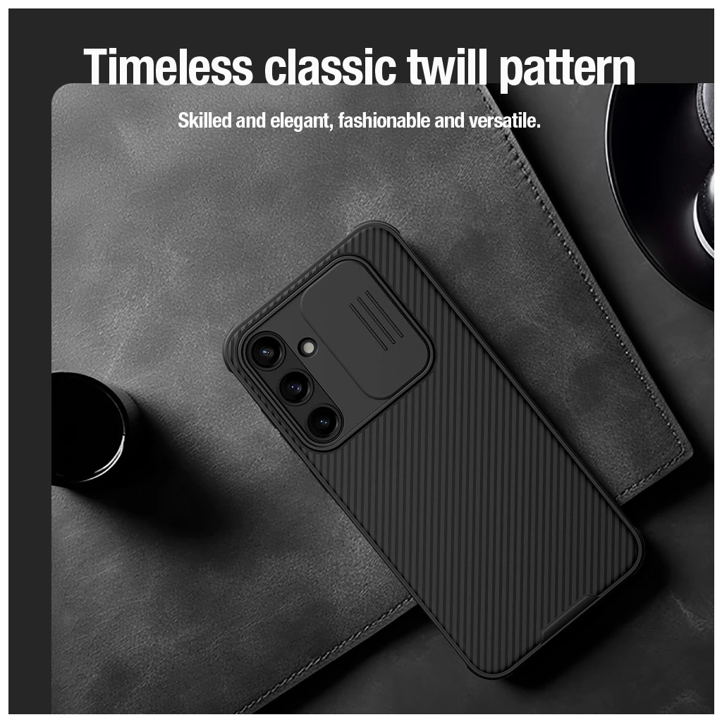 Nillkin CamShield PRO kemény tok Samsung Galaxy A35 5G készülékhez fekete