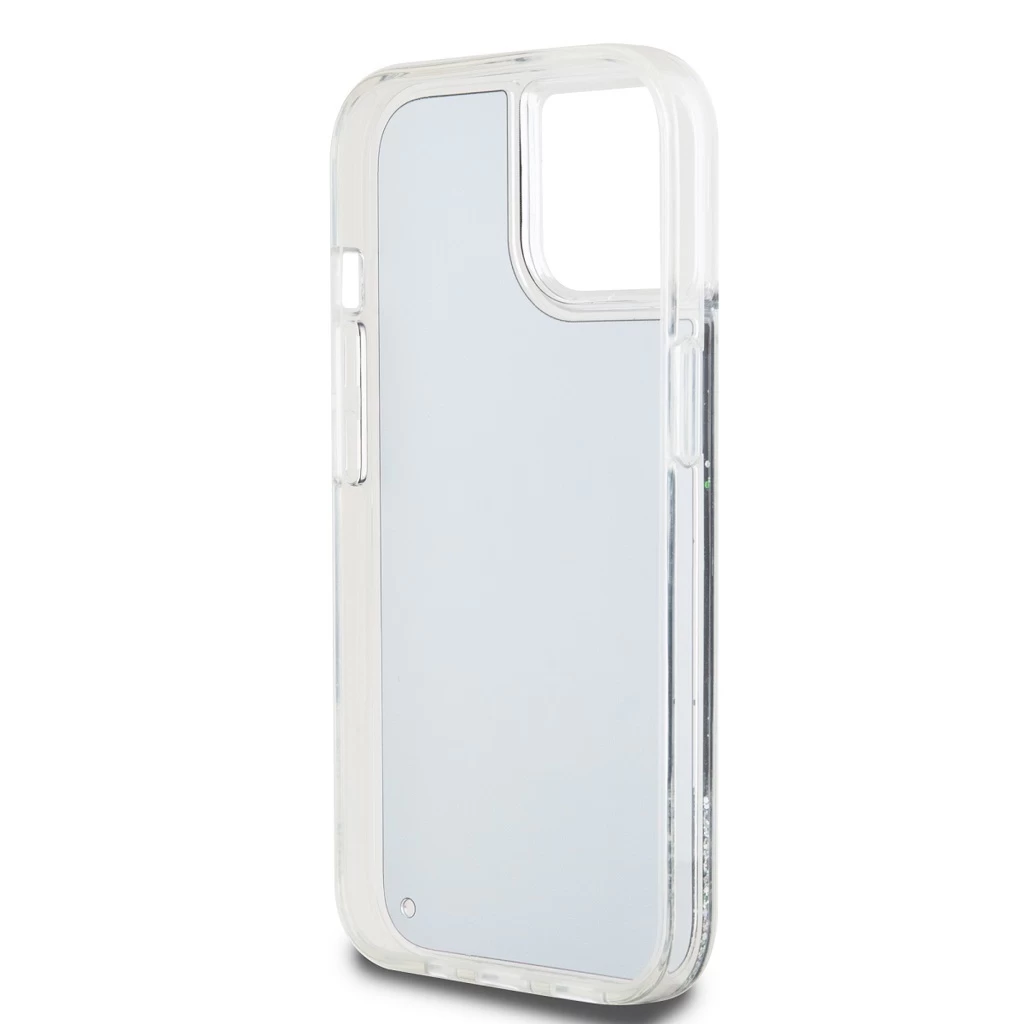 DKNY Liquid Glitter Arch Logo tok iPhone 14 készülékhez fekete