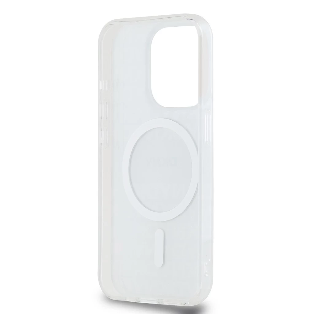 DKNY PC/TPU Repeat Pattern Tonal Stripe Magsafe tok iPhone 13 Pro készülékhez bézs