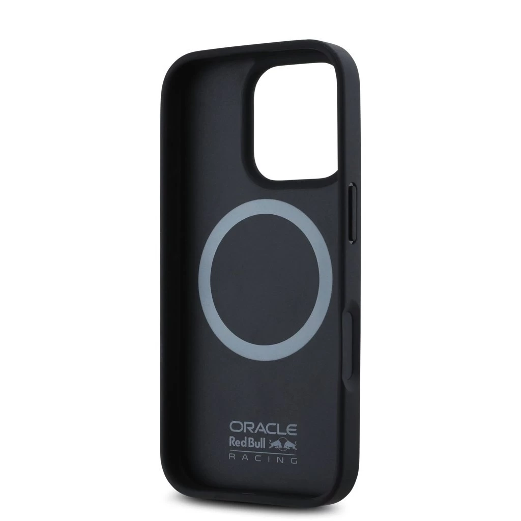 Red Bull Carbon Shiny Logo MagSafe tok iPhone 16 Pro készülékhez fekete