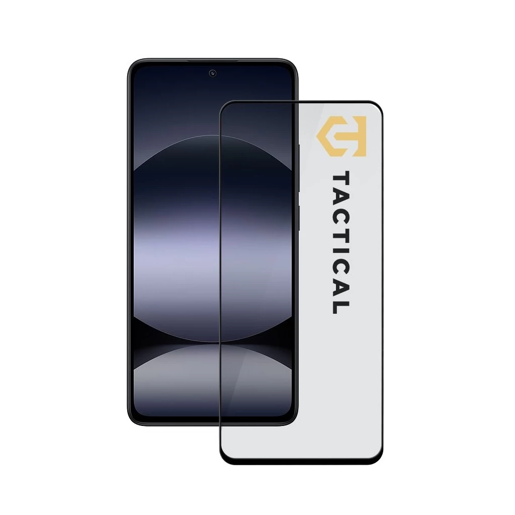 Tactical Glass Shield 5D Xiaomi Redmi Note 14 4G/5G, Poco X7 Pro 5G készülékhez fekete