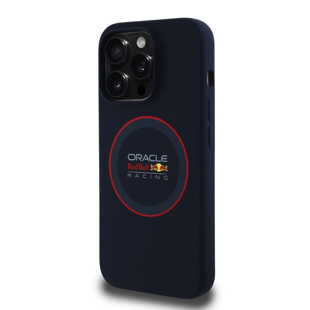 Red Bull Silicone Red Ring MagSafe tok iPhone 14 Pro készülékhez tengerészkék