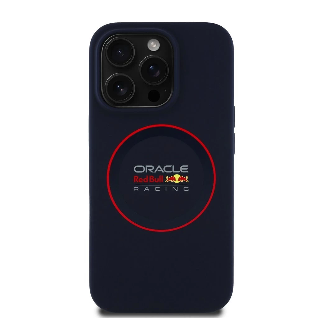 Red Bull Silicone Red Ring MagSafe tok iPhone 14 Pro készülékhez tengerészkék