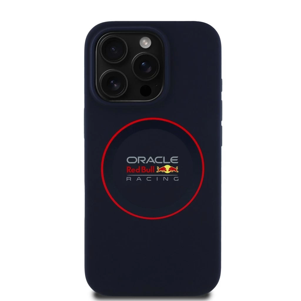 Red Bull Silicone Red Ring MagSafe tok iPhone 15 Pro készülékhez tengerészkék