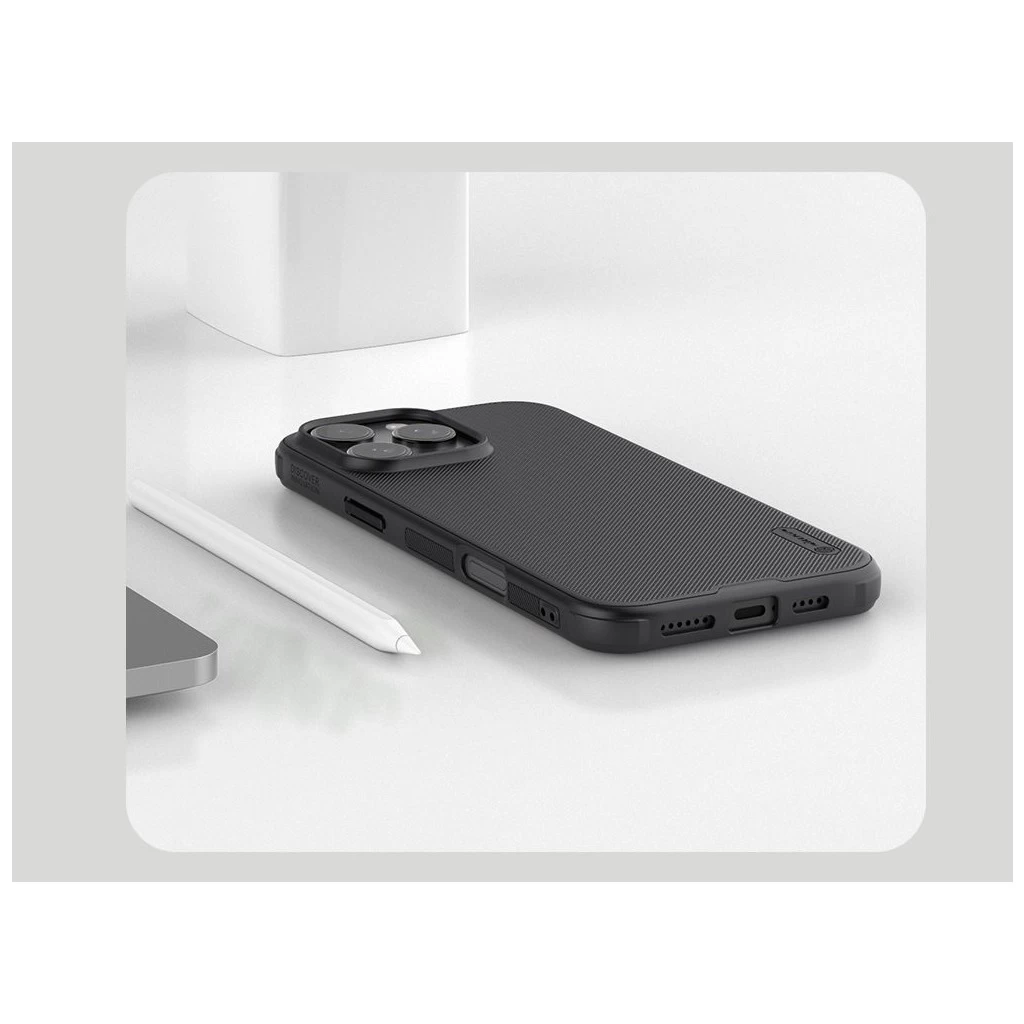 Nillkin Super Frosted PRO háttaltok Apple iPhone 16 Pro Max készülékhez fekete
