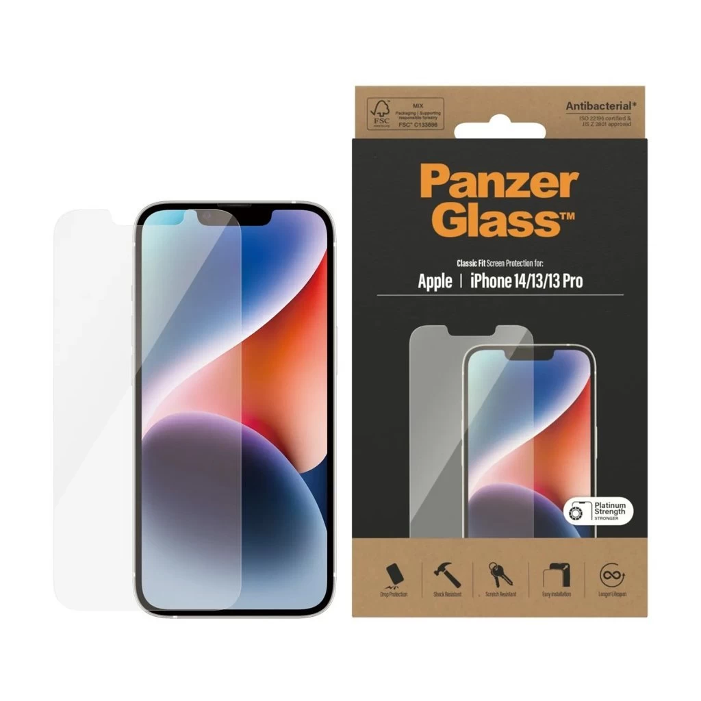 PanzerGlass edzett üveg CF Apple iPhone 13/13 Pro/14 készülékhez, átlátszó