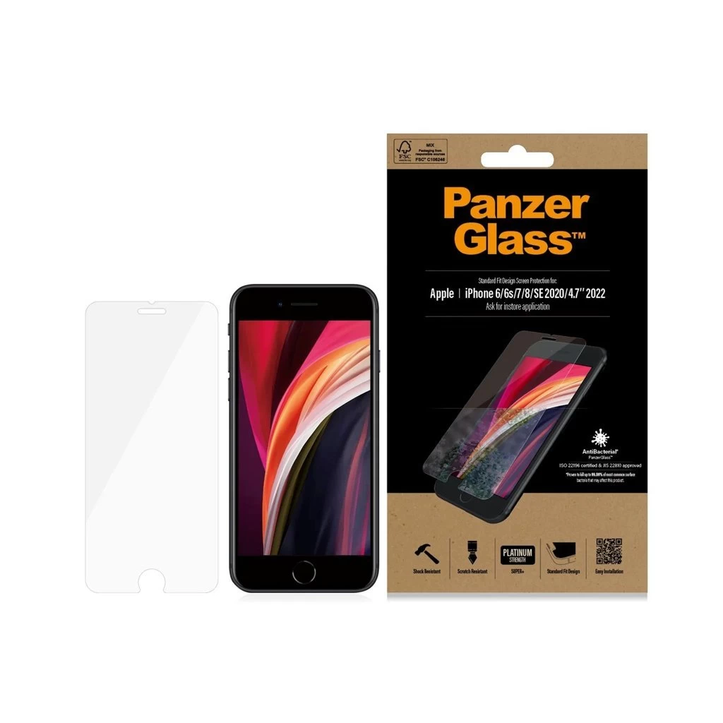 PanzerGlass edzett üveg SF Apple iPhone 6/7/8/SE 2020/2022 készülékhez átlátszó