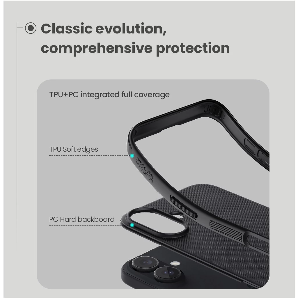 Nillkin Super Frosted PRO Magnetic tok Apple iPhone 16 készülékhez fekete