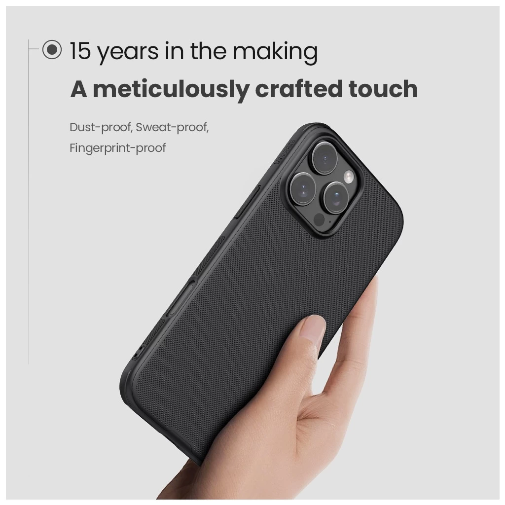 Nillkin Super Frosted PRO mágneses tok Apple iPhone 16 Pro Max készülékhez kék