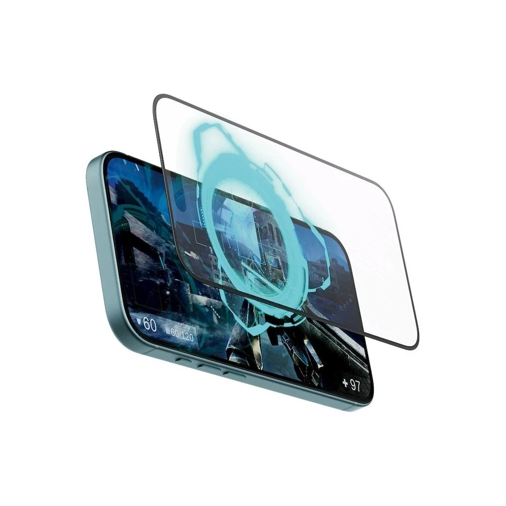 PanzerGlass Tempered Glass Gaming UWF kijelzővédő Apple iPhone 15/16 készülékhez fekete