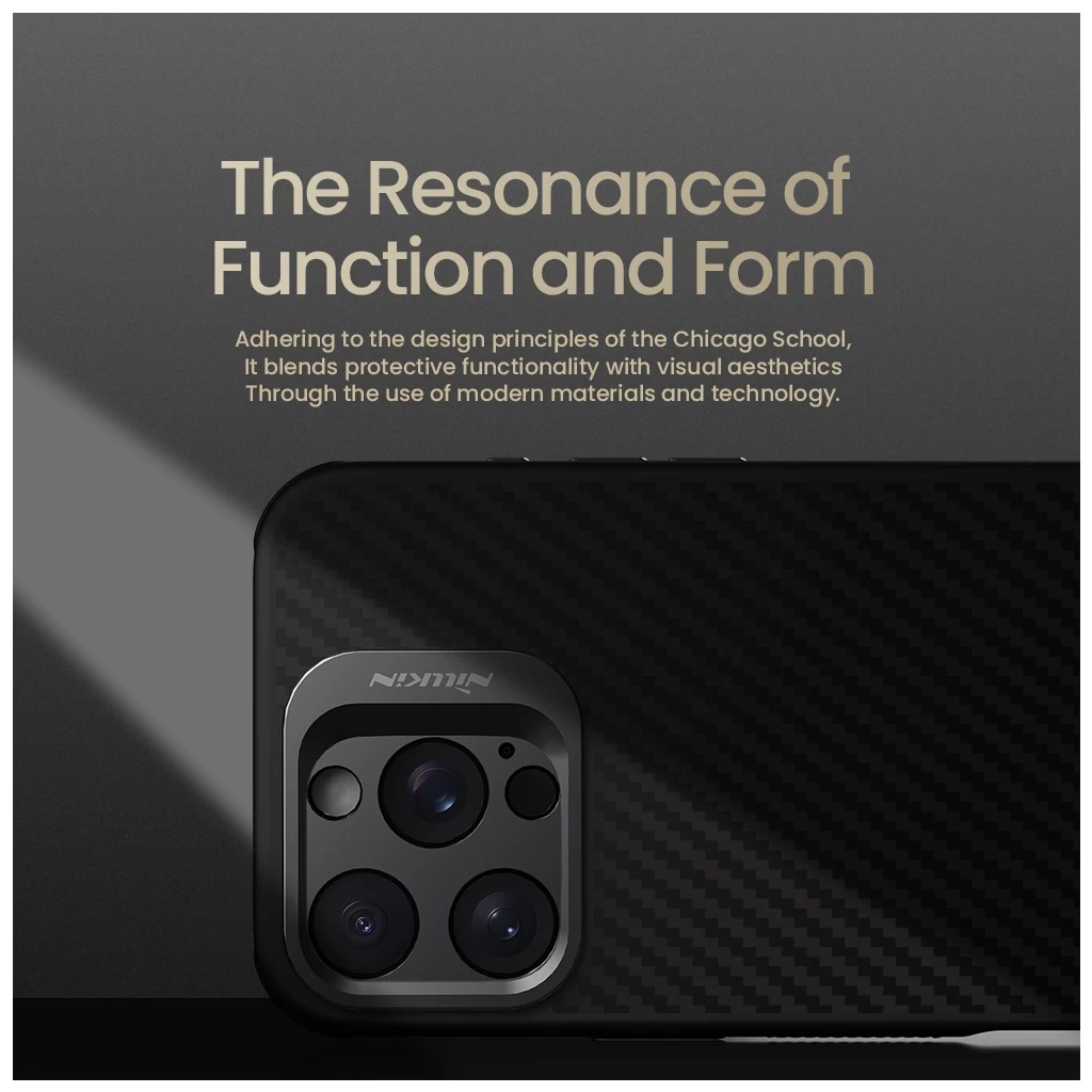 Nillkin CarboProp Aramid mágneses tok Apple iPhone 16 Pro készülékhez fekete