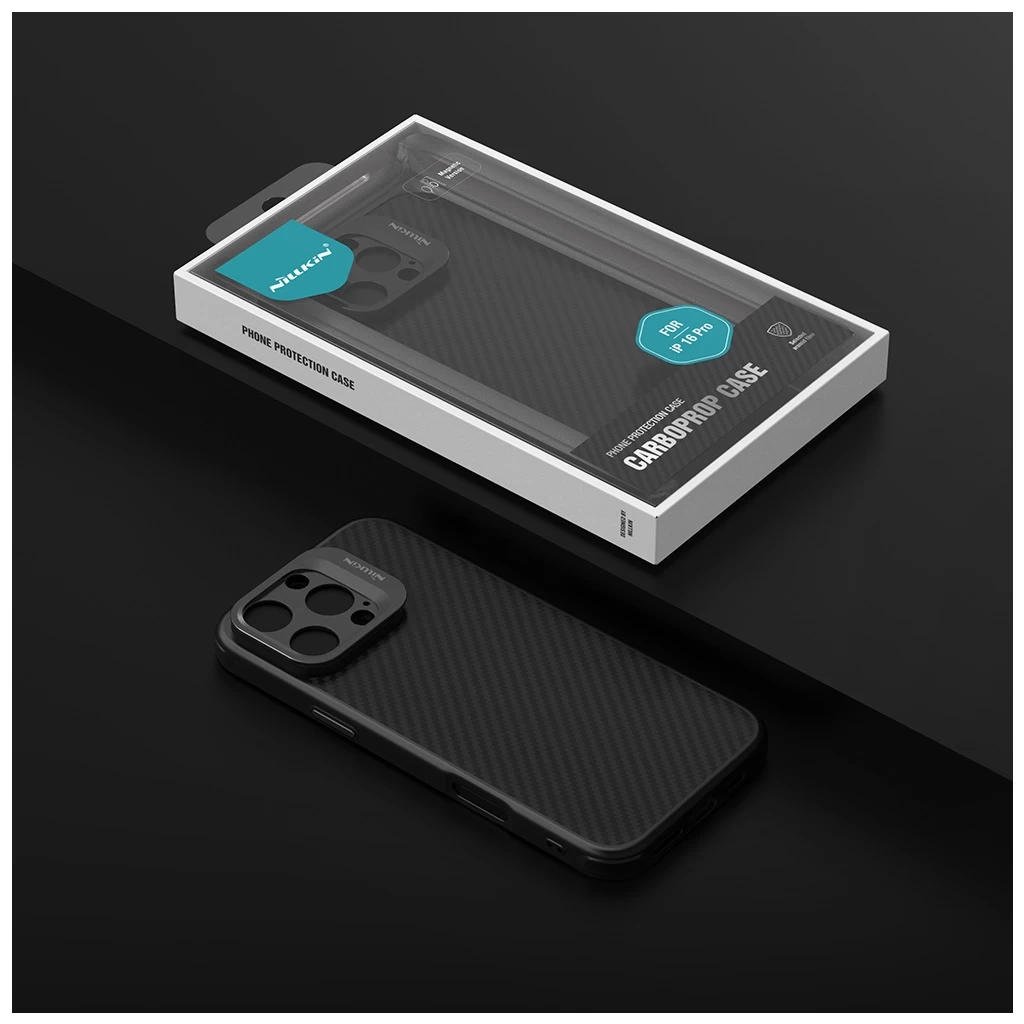 Nillkin CarboProp Aramid mágneses tok Apple iPhone 16 Pro készülékhez fekete