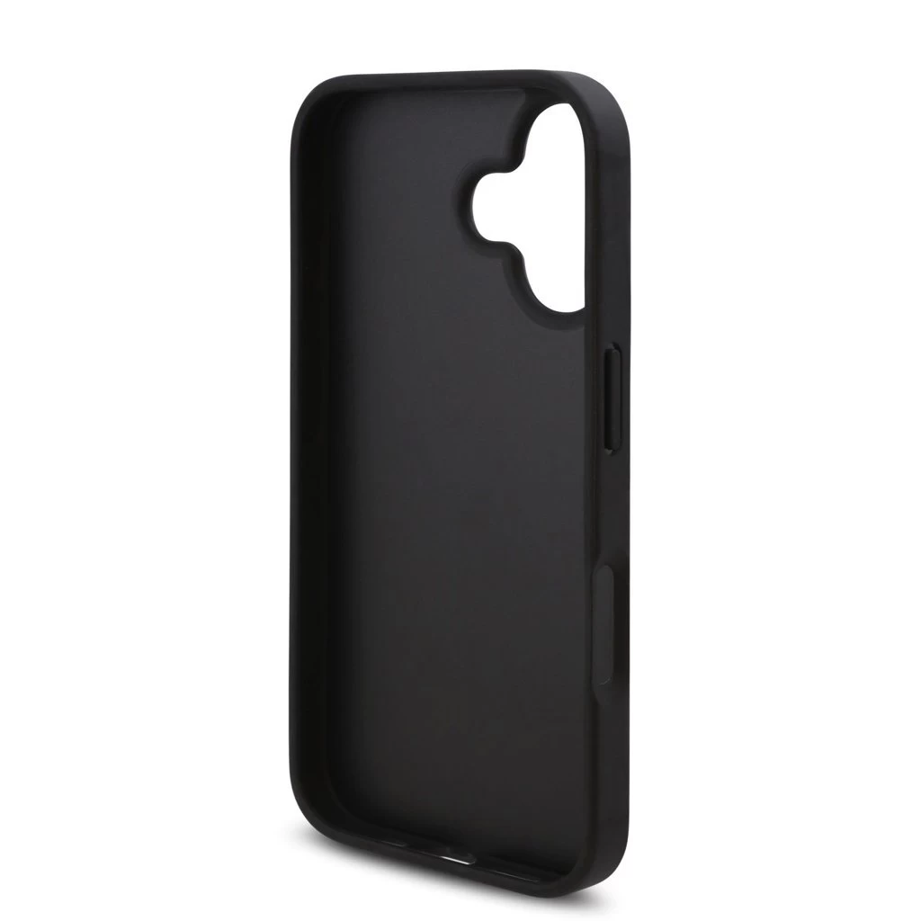 Karl Lagerfeld PU Saffiano Karl and Choupette tok iPhone 16 készülékhez fekete