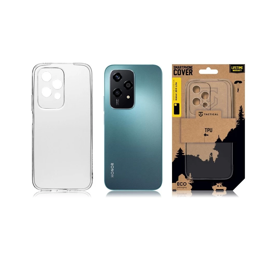 Tactical TPU tok Honor 200 Lite készülékhez átlátszó
