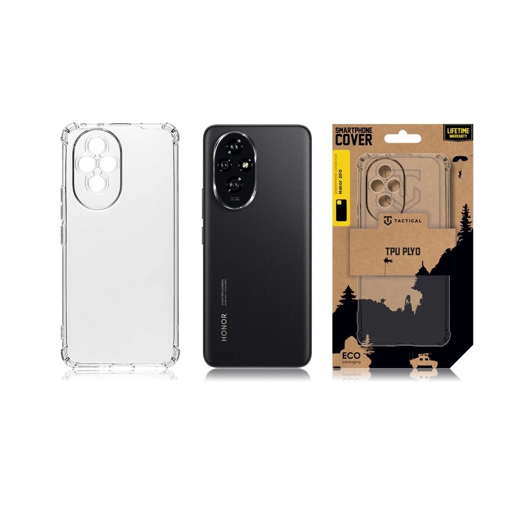 Tactical TPU Plyo tok for Honor 200 készülékhez átlátszó