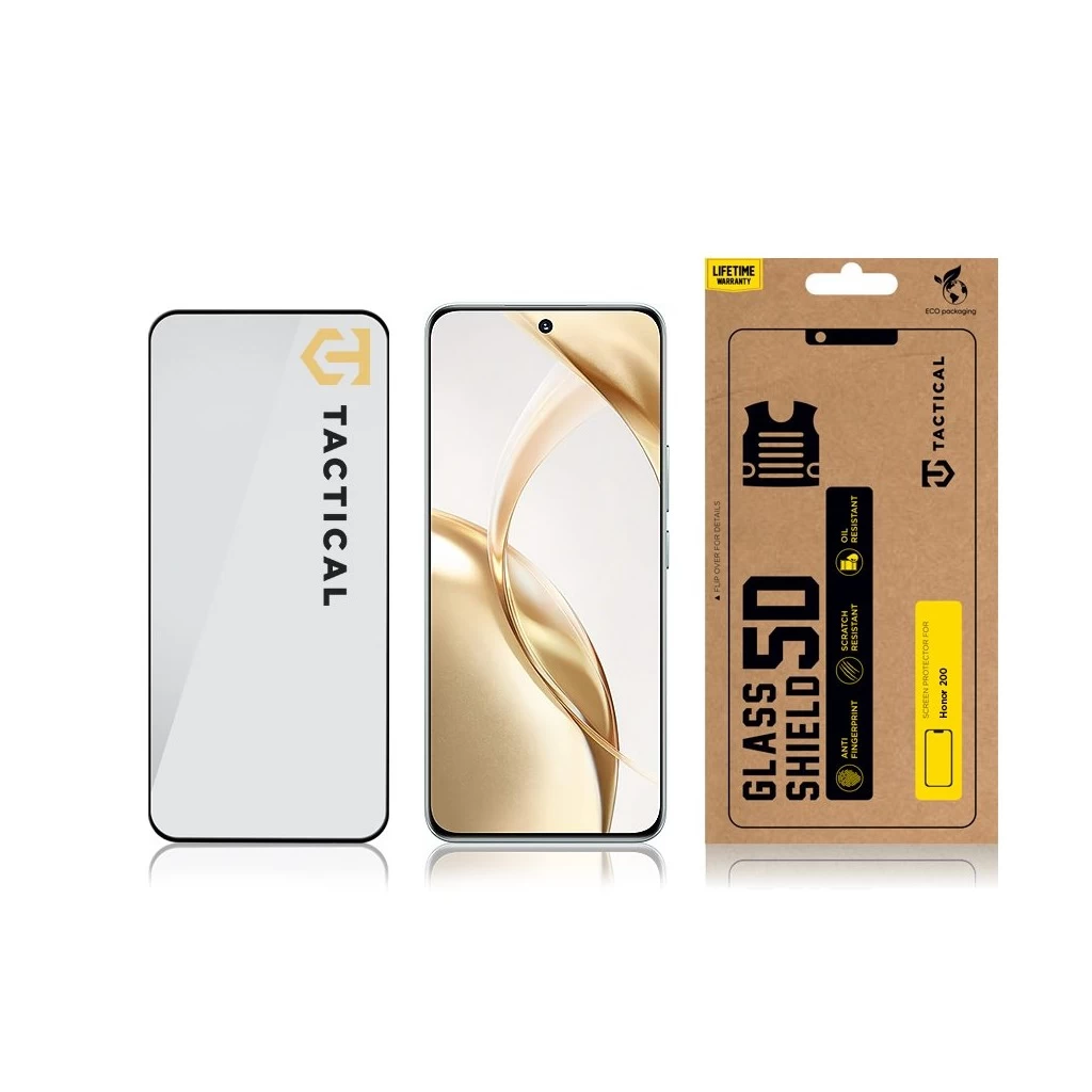 Tactical Glass Shield 5D for Honor 200 készülékhez fekete