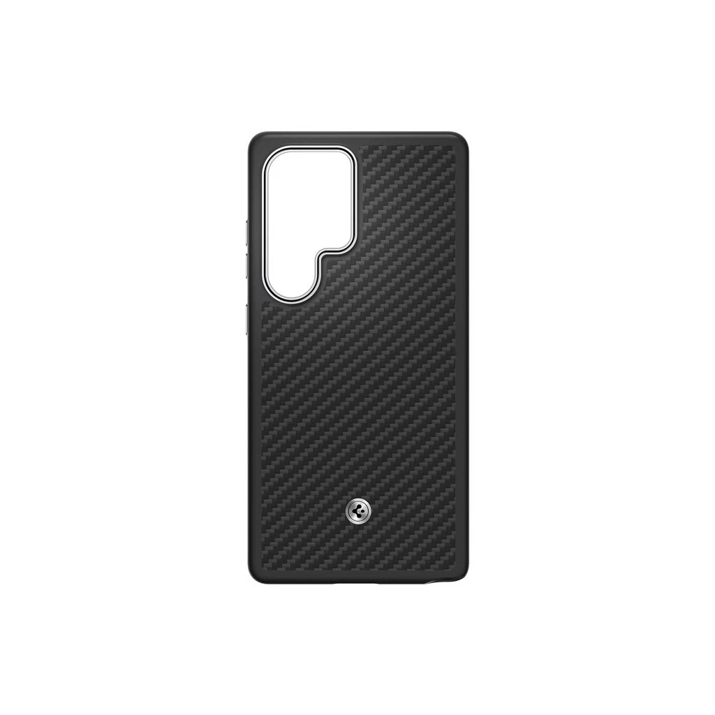 GP-FPS938PGA Samsung by Spigen Enzo Aramid Magnetic tok Galaxy S25 Ultra készülékhez fekete ezüst