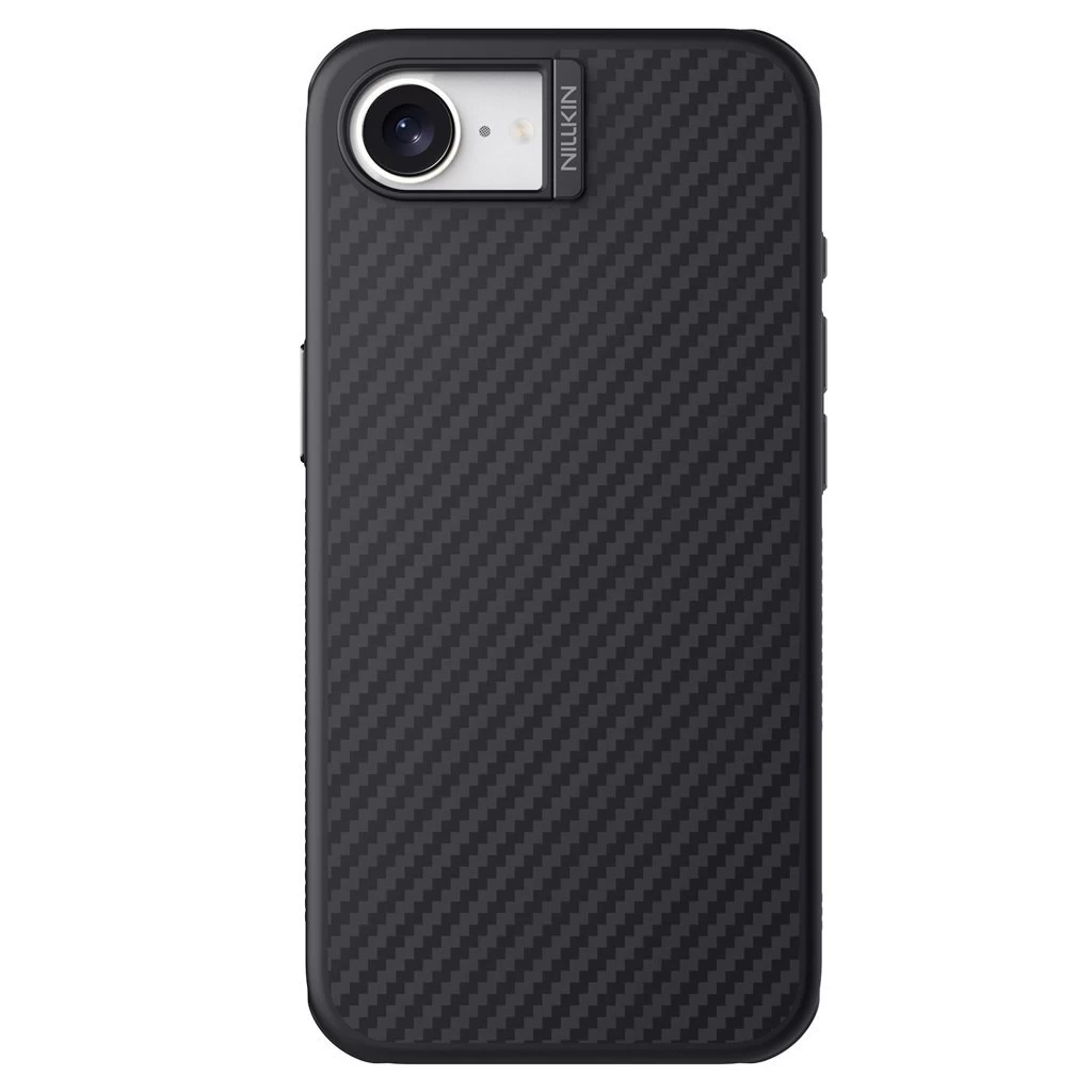 Nillkin Synthetic Fiber PRO Magnetic Hard Case for Apple iPhone 16e készülékhez fekete