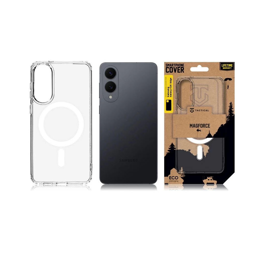 Tactical MagForce tok Samsung Galaxy S25 Edge készülékhez átlátszó