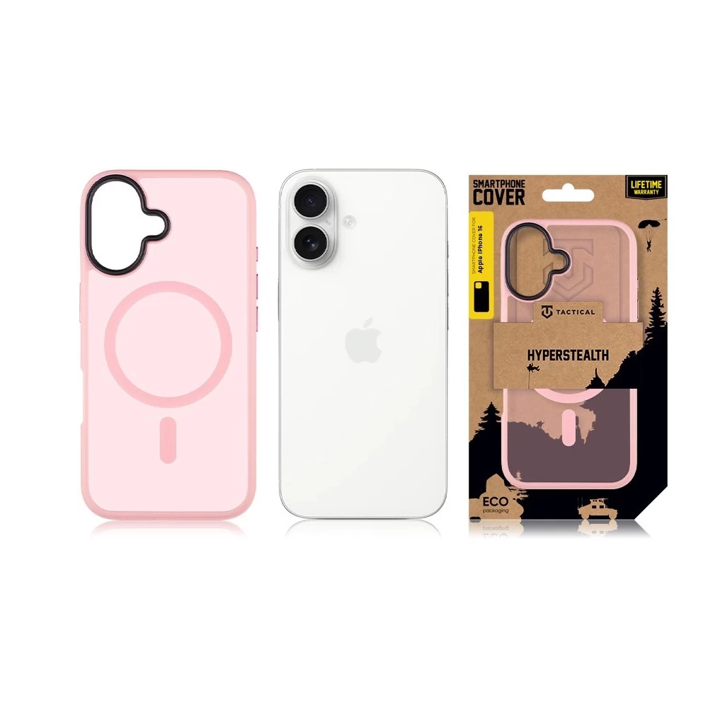 Tactical MagForce Hyperstealth tok iPhone 16 készülékhez Pink Panther