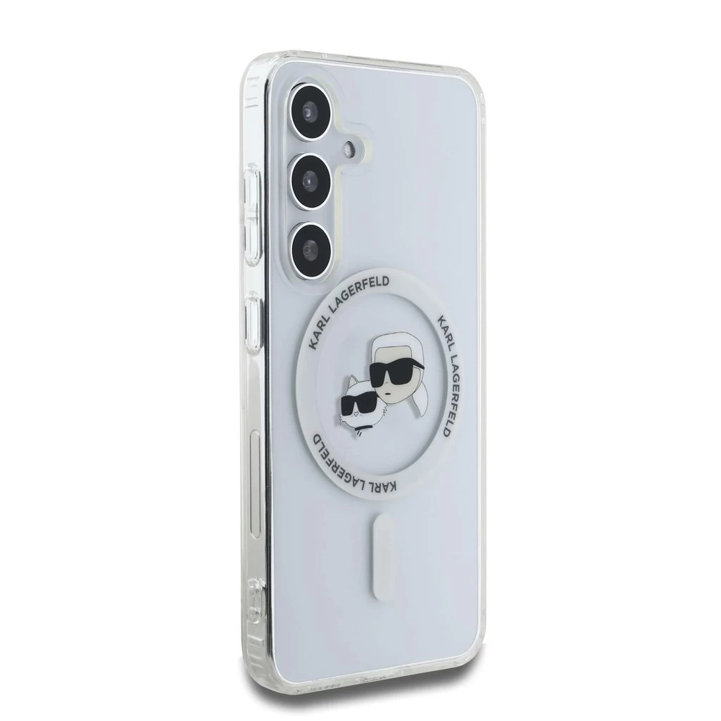 Karl Lagerfeld IML K&CH Heads MagSafe tok Samsung Galaxy S25 készülékhez átlátszó