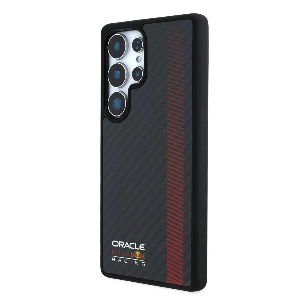 Red Bull Carbon Powerbar MagSafe tok iPhone Samsung Galaxy S25 Ultra készülékhez fekete