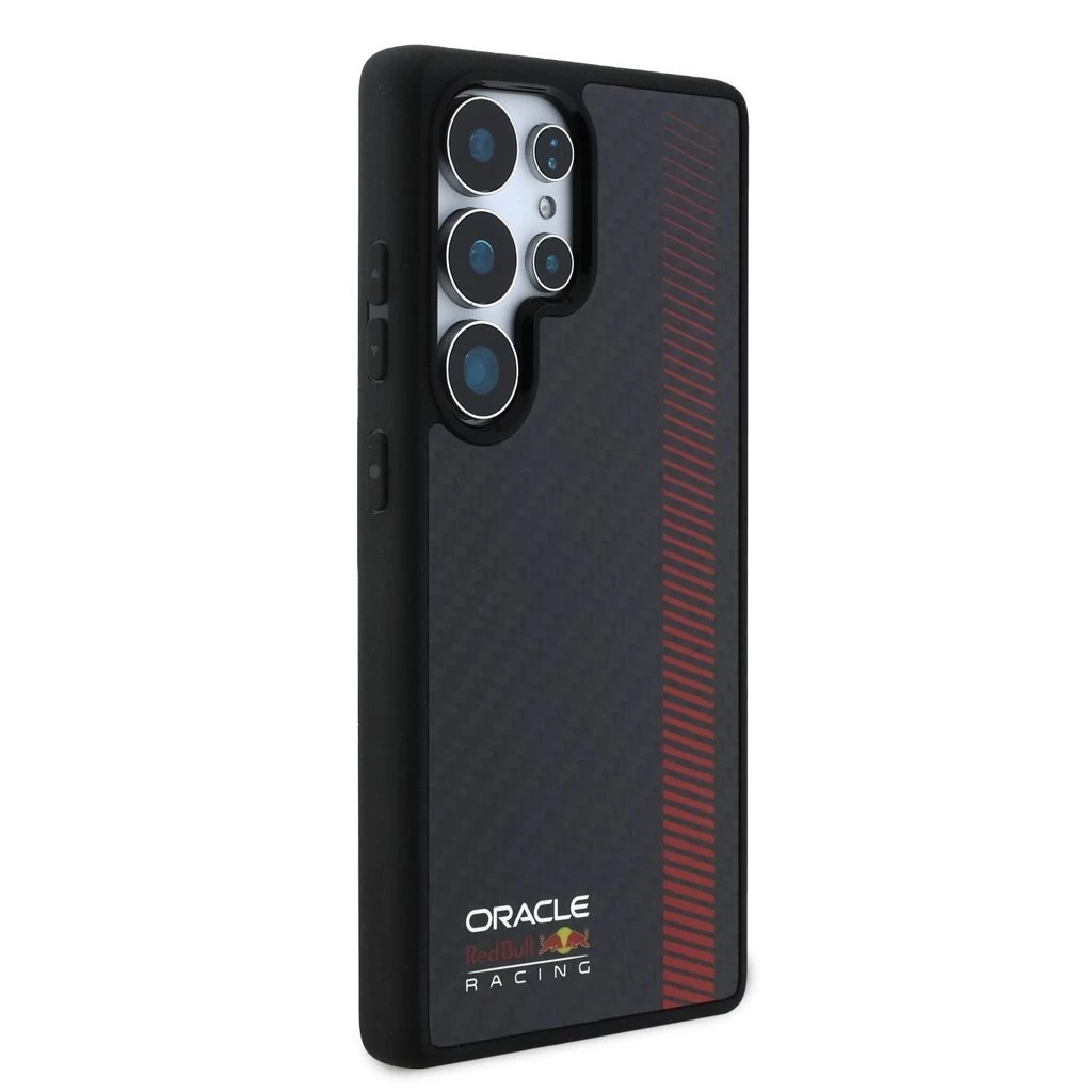 Red Bull Carbon Powerbar MagSafe tok iPhone Samsung Galaxy S25 Ultra készülékhez fekete