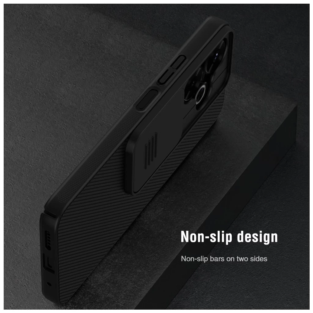 Nillkin CamShield kemény tok Xiaomi Redmi 13 4G/Poco M6 4G készülékhez fekete