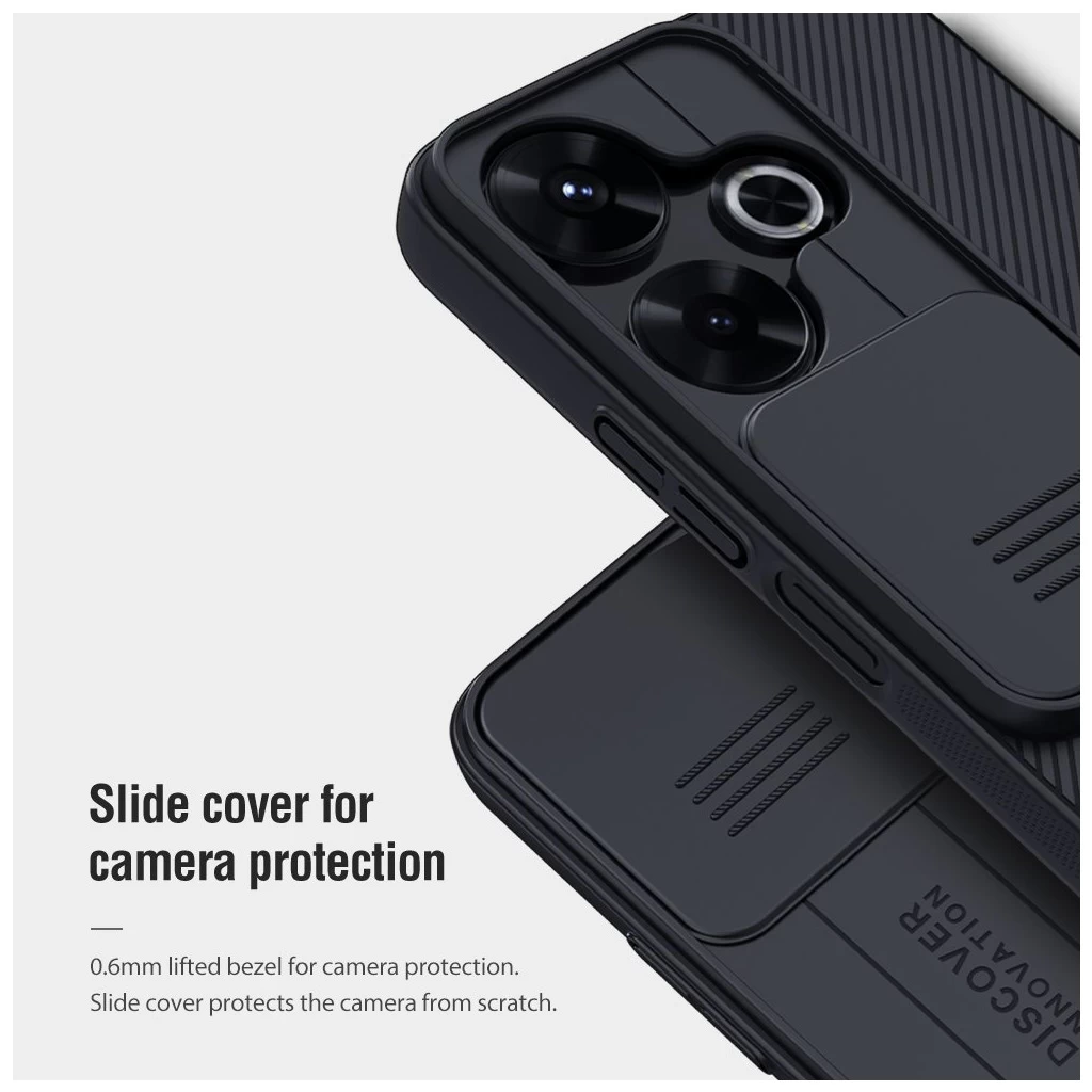 Nillkin CamShield kemény tok Xiaomi Redmi 13 4G/Poco M6 4G készülékhez fekete