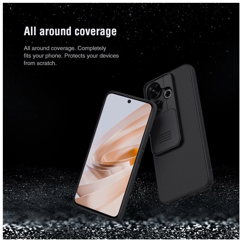 Nillkin CamShield kemény tok Xiaomi Redmi 13 4G/Poco M6 4G készülékhez fekete