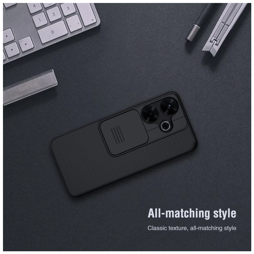 Nillkin CamShield kemény tok Xiaomi Redmi 13 4G/Poco M6 4G készülékhez fekete