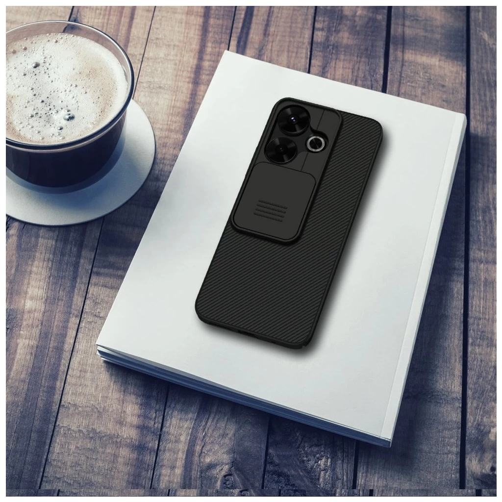 Nillkin CamShield kemény tok Xiaomi Redmi 13 4G/Poco M6 4G készülékhez fekete