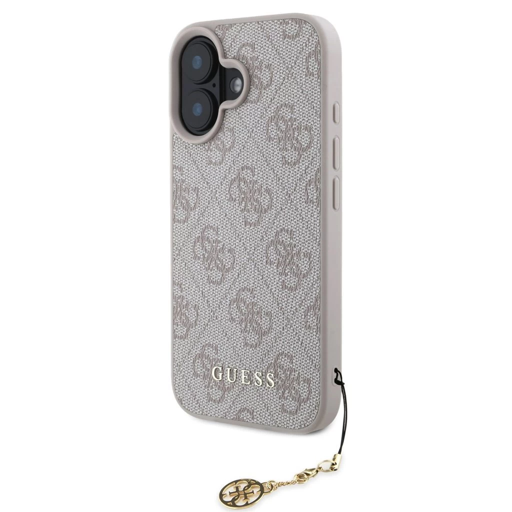 Guess 4G Charm tok iPhone 16 készülékhez rózsaszín