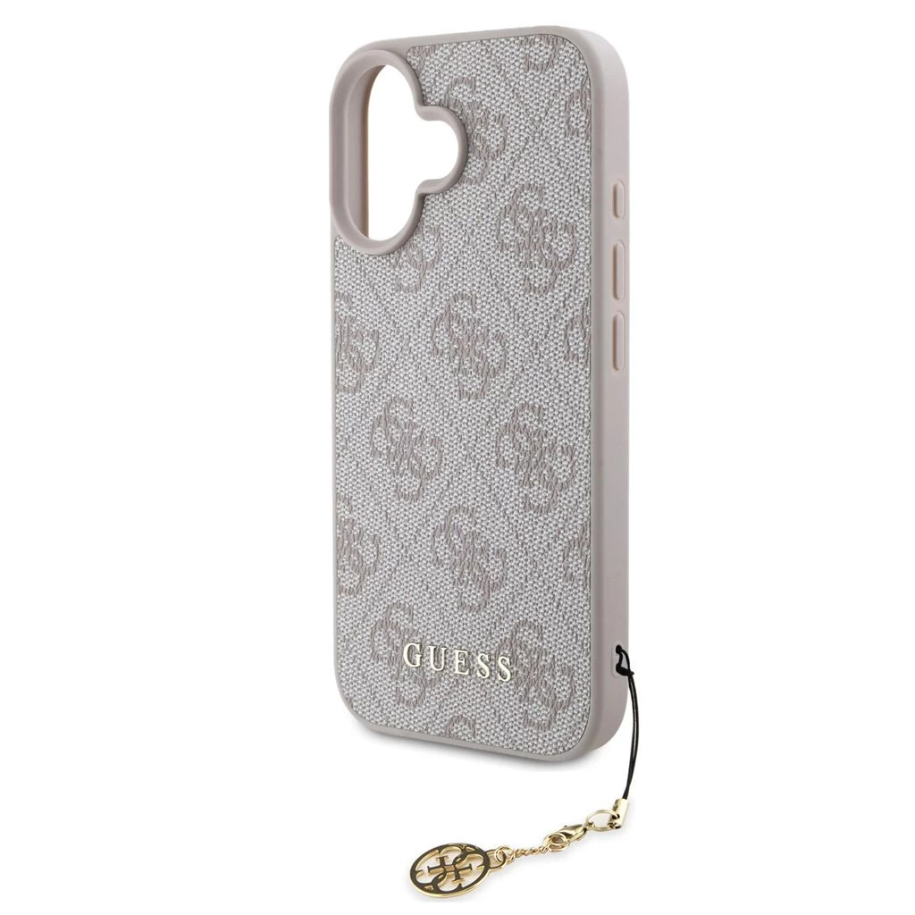 Guess 4G Charm tok iPhone 16 készülékhez rózsaszín