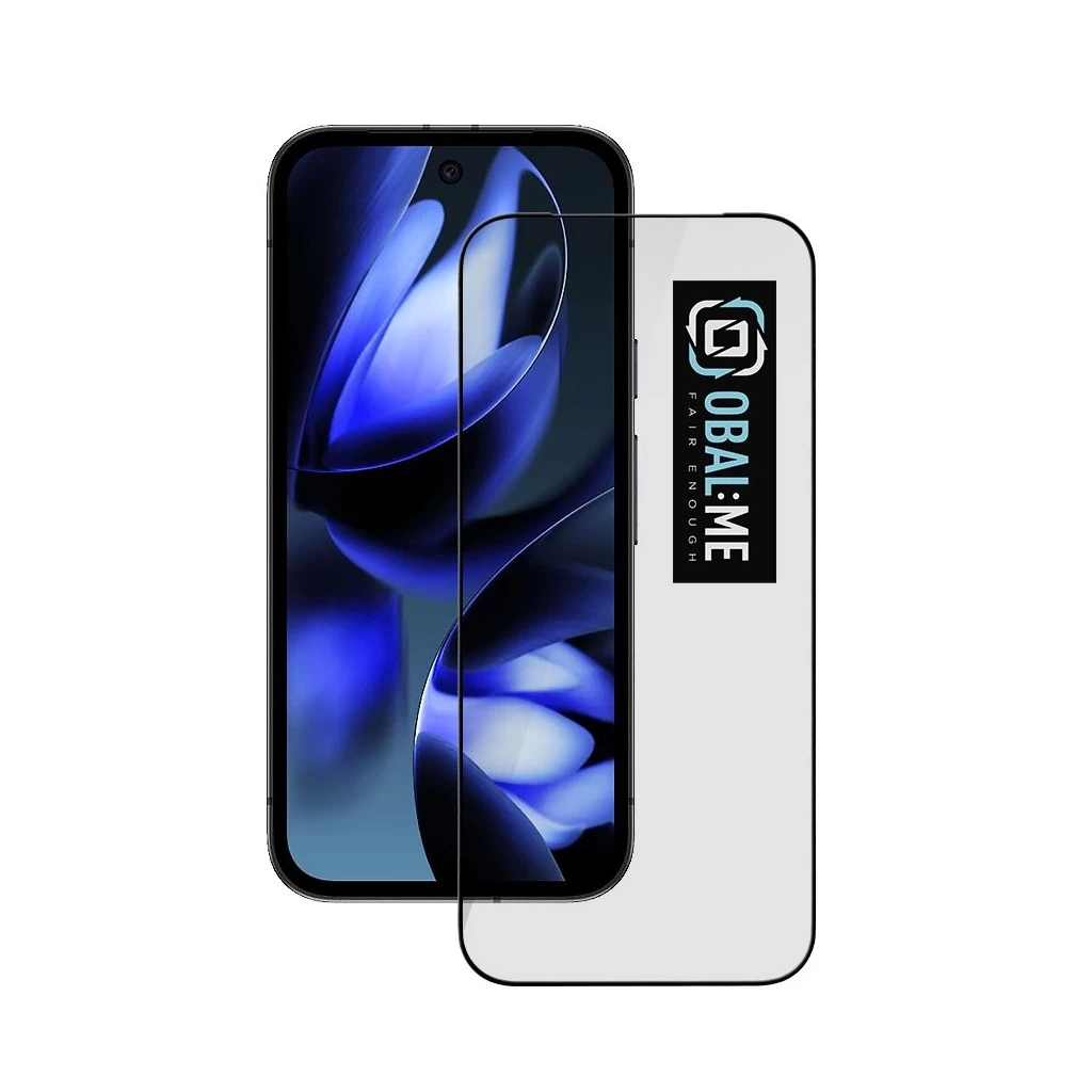 OBAL:ME 5D üveg kijelzővédő Google Pixel 9a készülékhez fekete